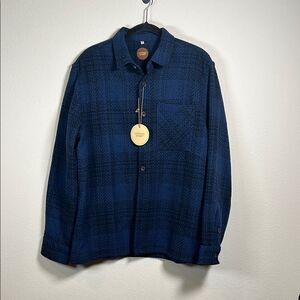 Common People Button Front Wool Blend Shirt Jacket